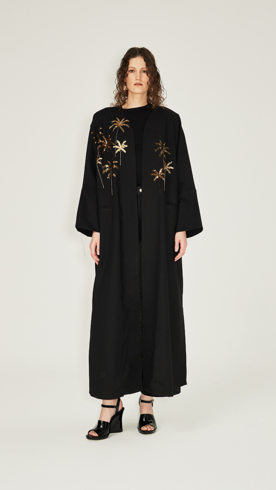 HEM0009 - Golden Palms On Linen