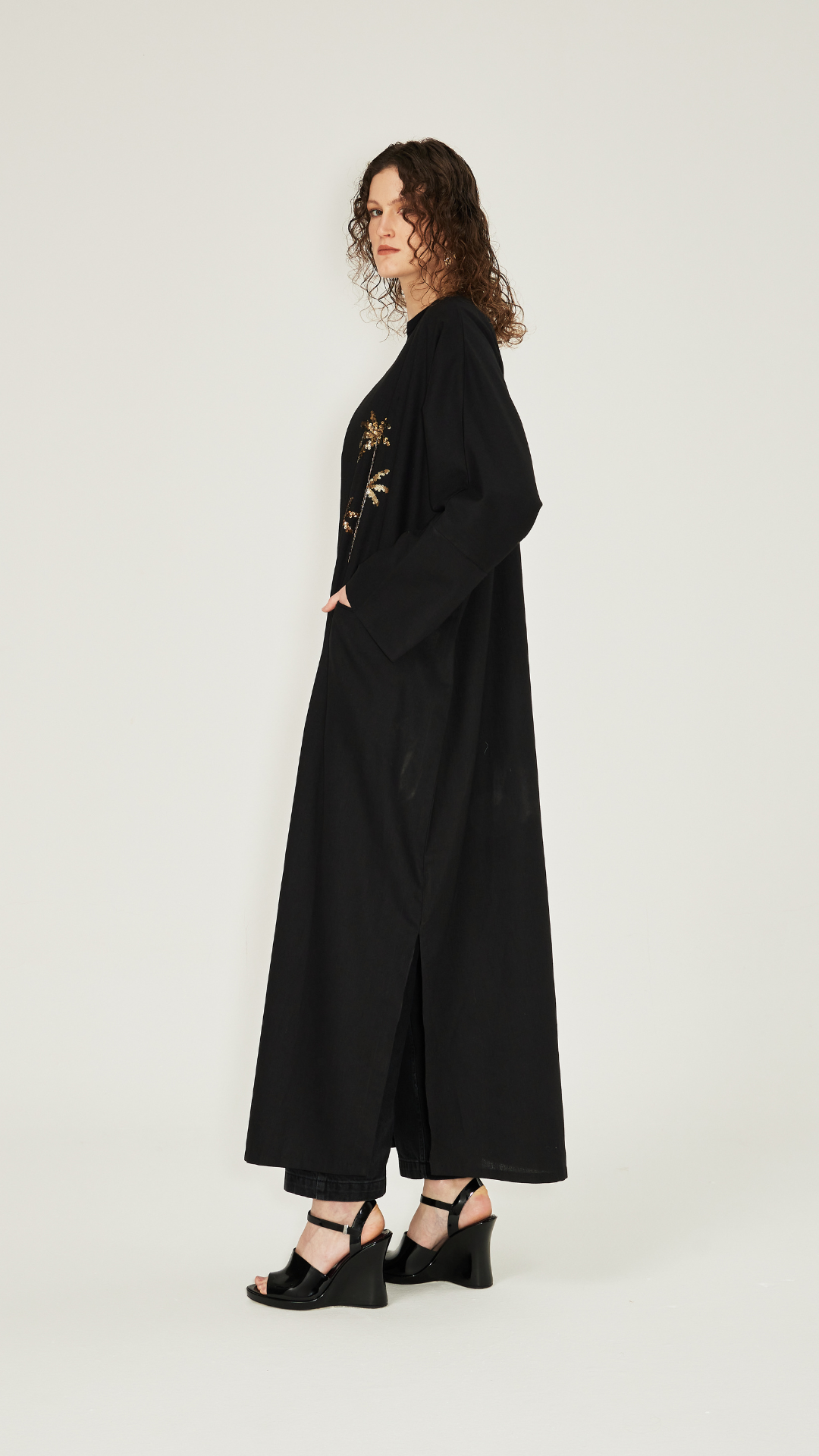 HEM0009 - Golden Palms On Linen