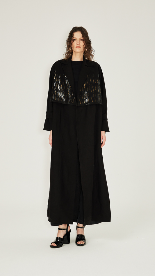 HEM0015 - Trench Coat - Black