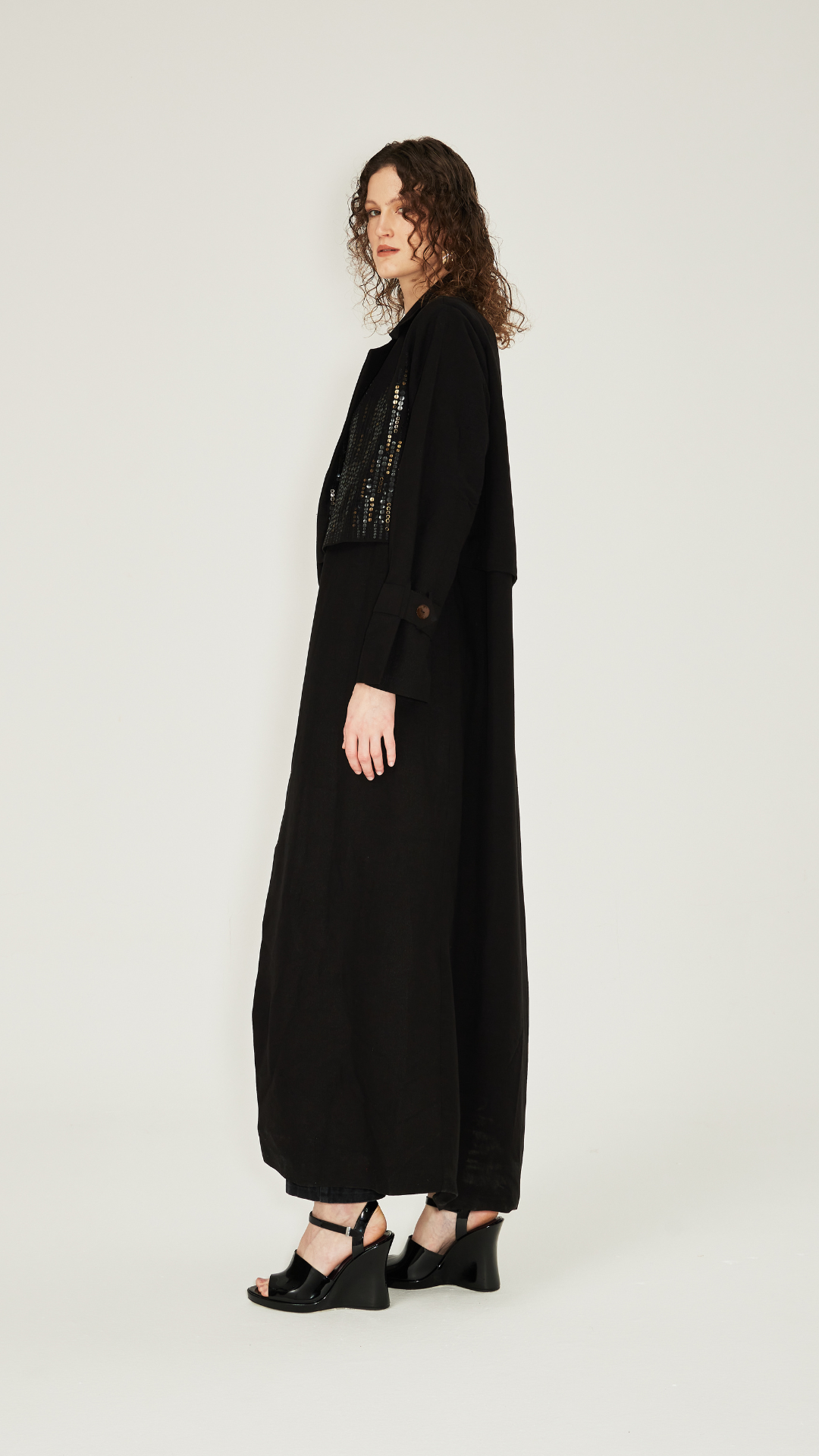 HEM0015 - Trench Coat - Black