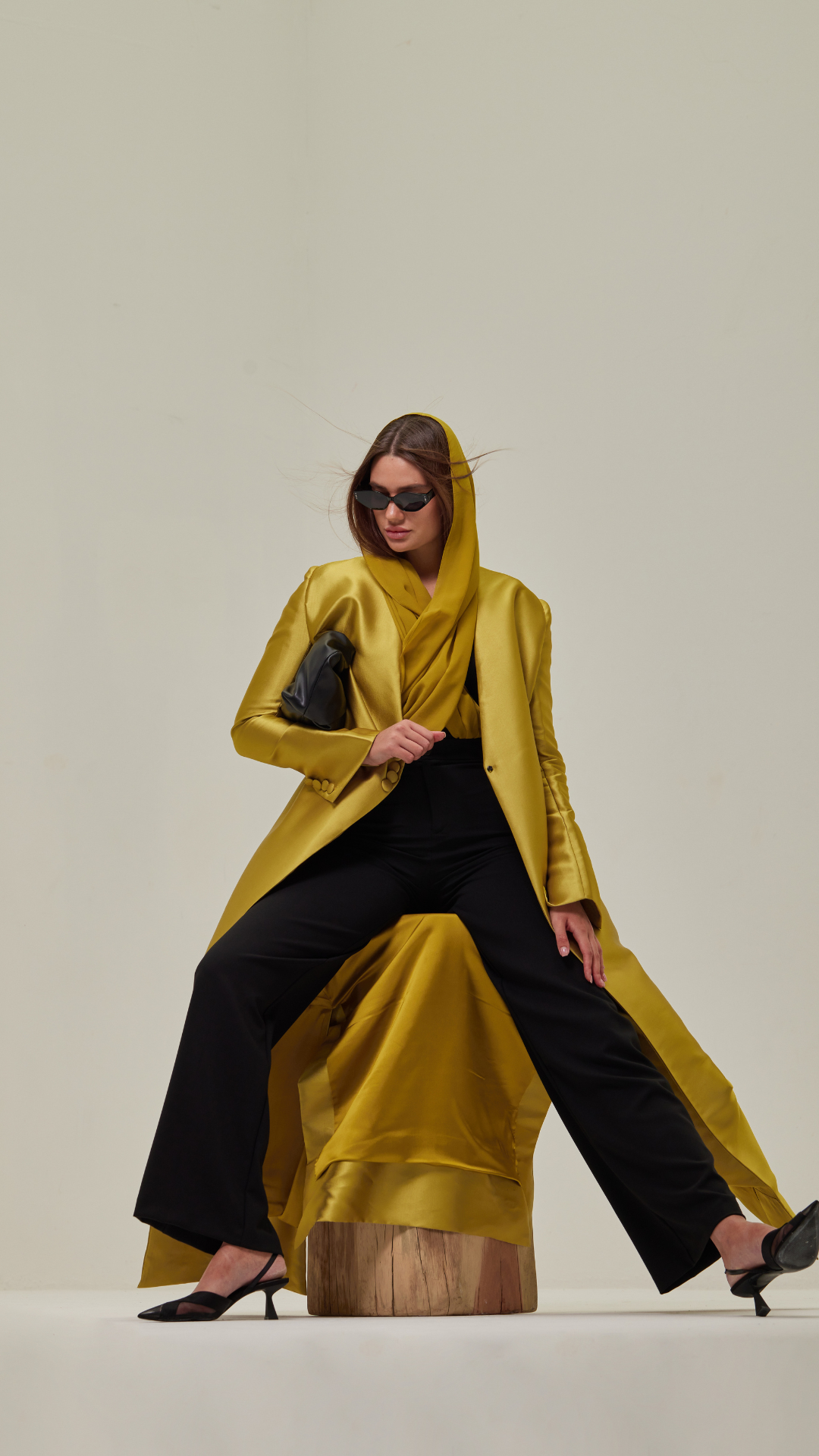 HEM0024 - Taffeta Blazer Yellowish Green