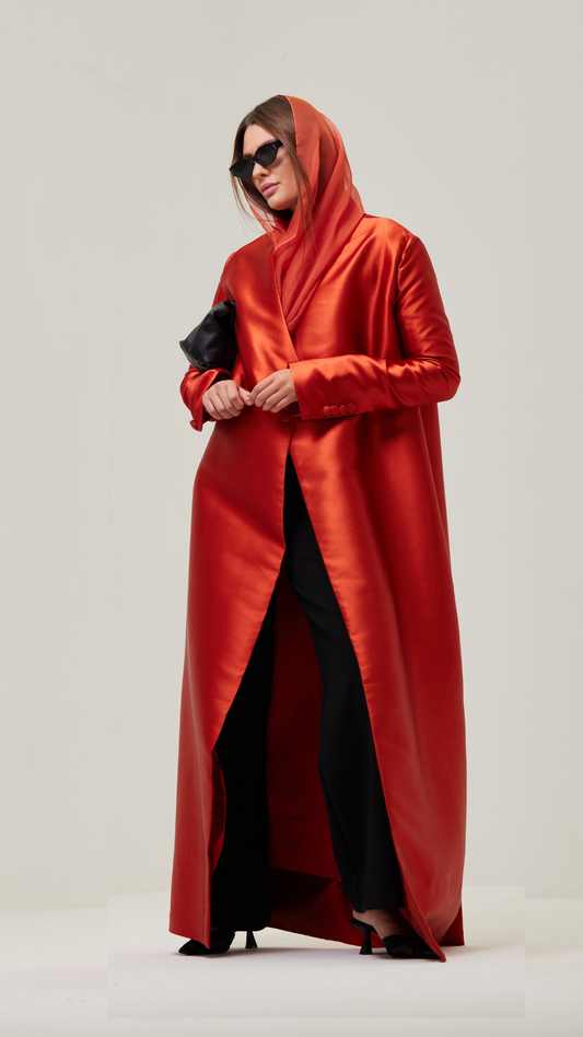 HEM0025 - Taffeta Blazer Pureed Pumpkin