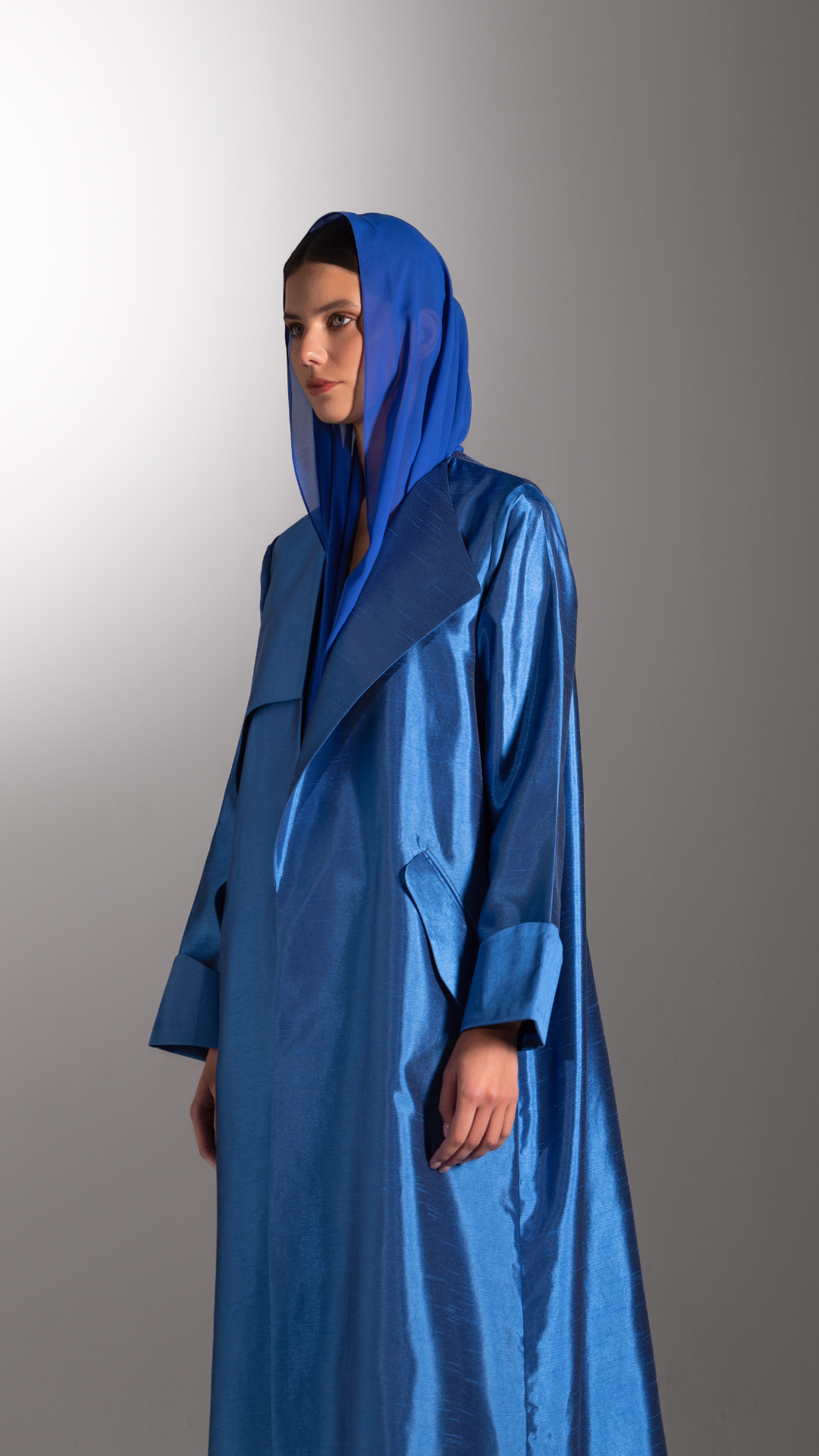 HEM0031 - Trench Shantung Royal Blue