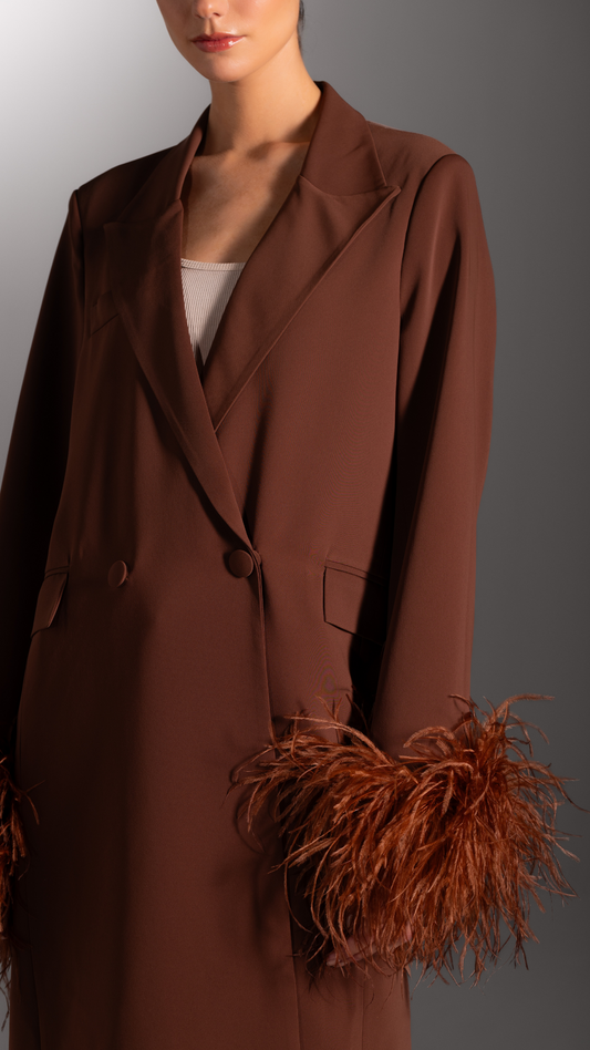 HEM0034 - Feather Blazer brown