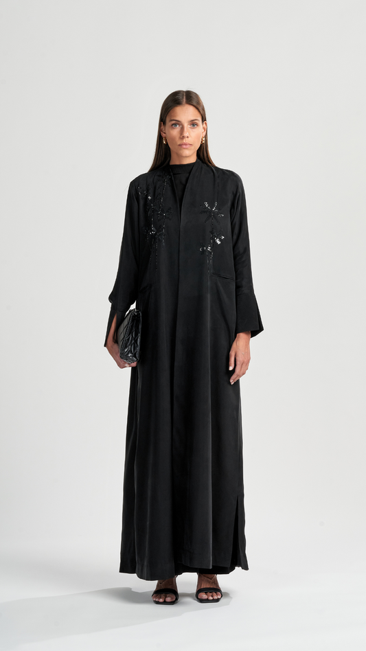 HEM0037 -  Palm On Cupro Black