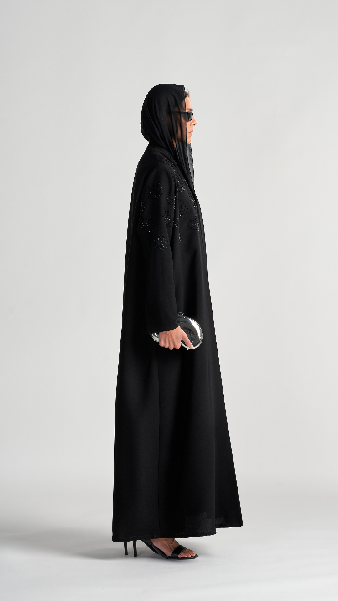 HEM0041 - Italian Crepe Flower Black