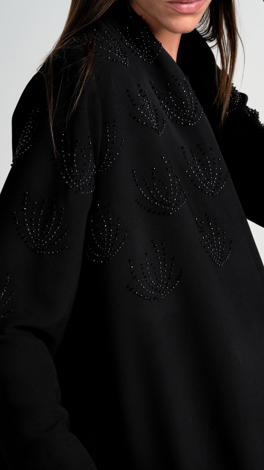 HEM0041 - Italian Crepe Flower Black