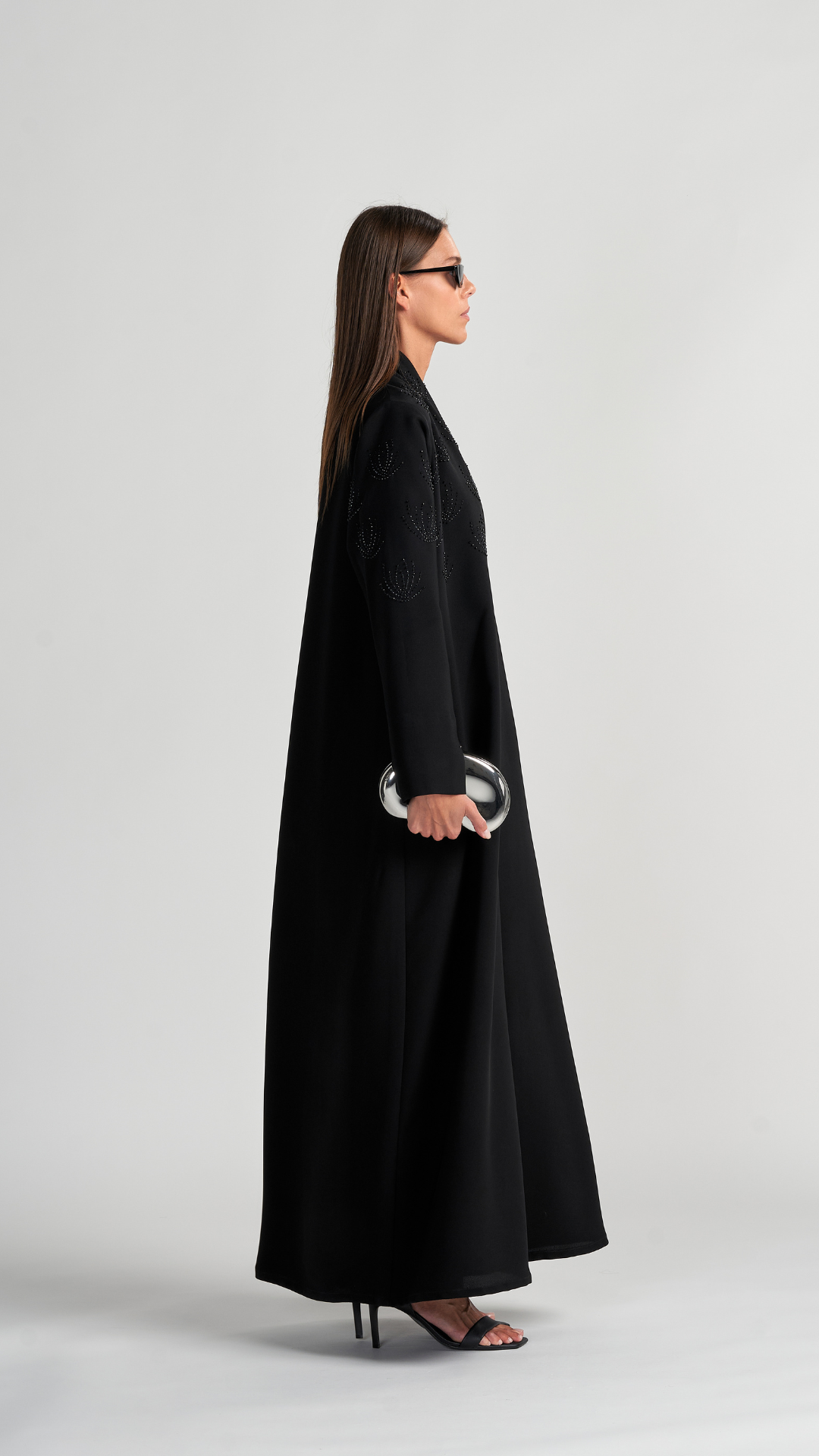 HEM0041 - Italian Crepe Flower Black