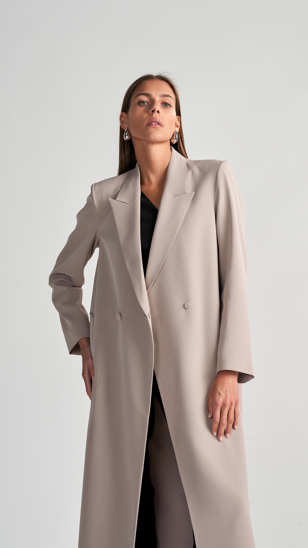 HEM0043 - Blazer Curvy Dark Beige