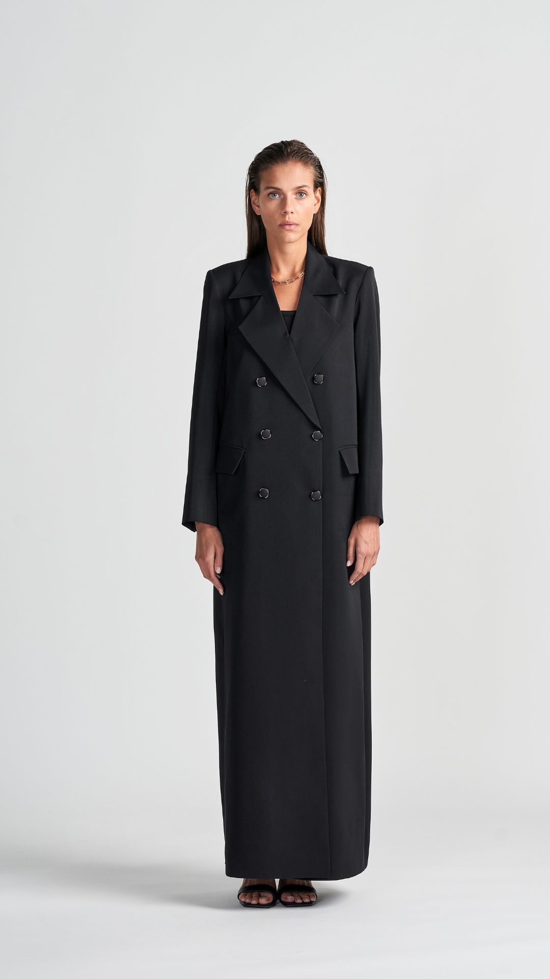 HEM0048 - Blazer Wide Collar Black