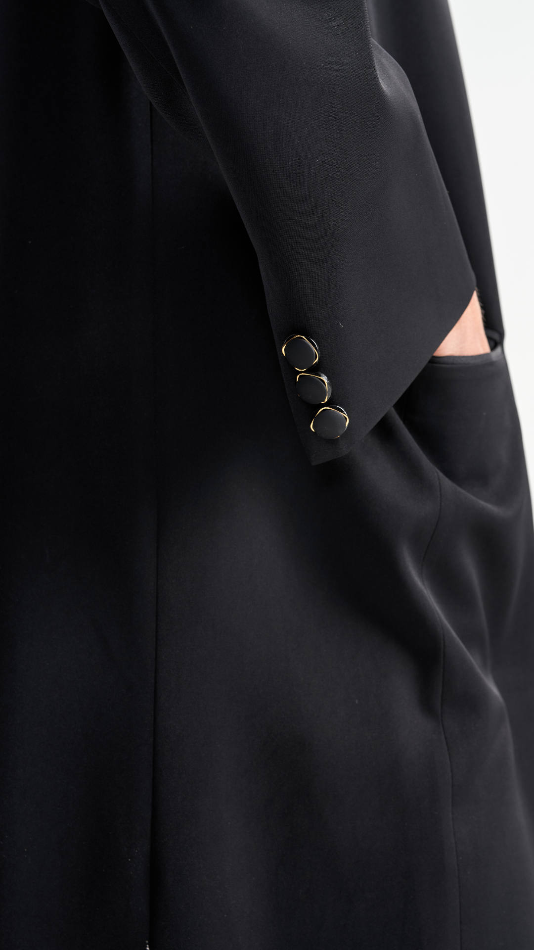 HEM0048 - Blazer Wide Collar Black