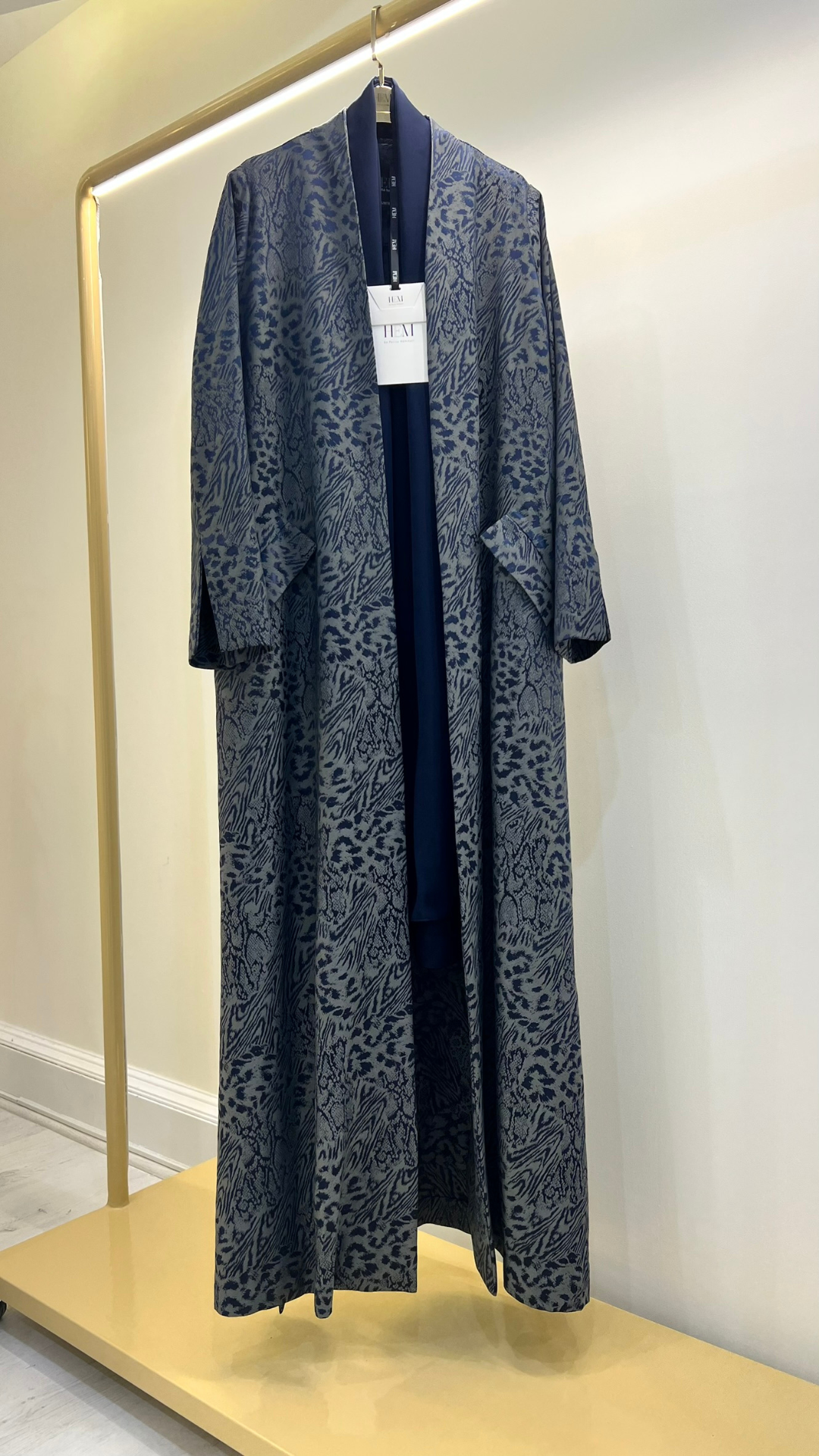 HEM0049 - Fabric Effect NAVY-GRAY