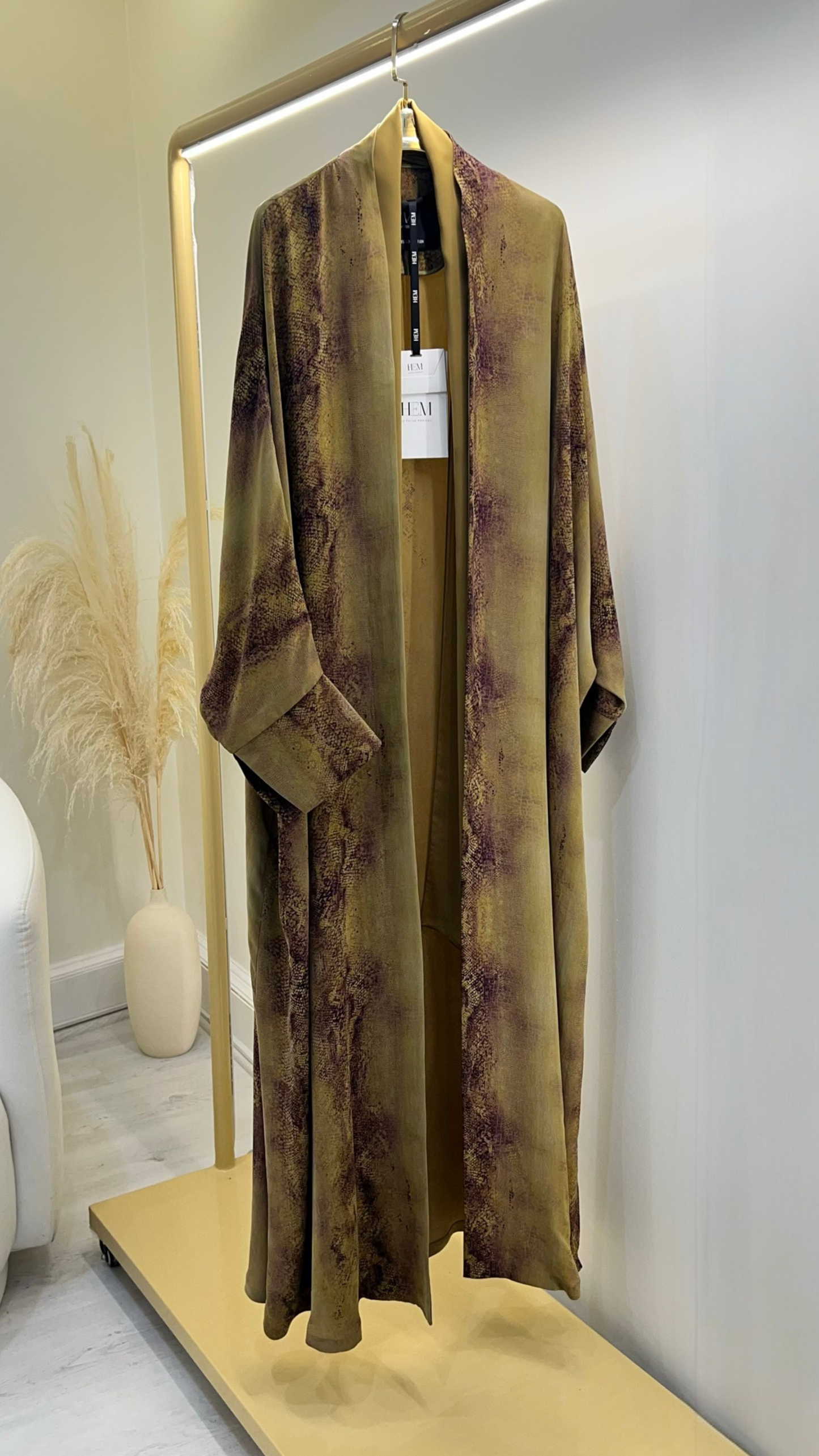 HEM0054 - Fabric Effect mustard and purple blend