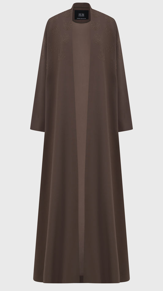 HEM0060 - Italian Crepe Flower in Taupe