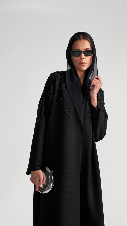 HEM0041 - Italian Crepe Flower Black