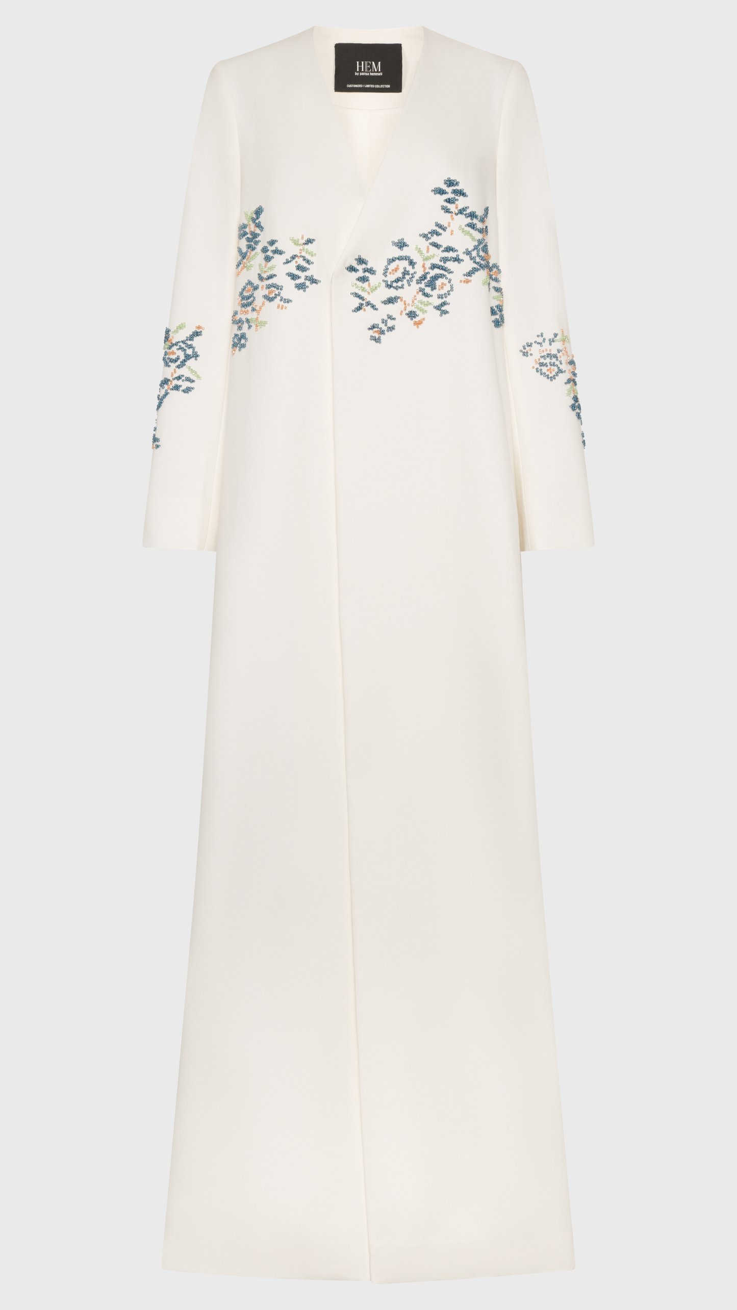 HEM0075 - Floral Wrap in Off White